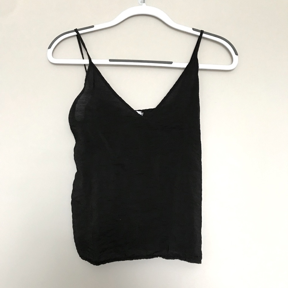 Black tank top